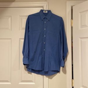 Lazo 100% cotton Mens blue shirt